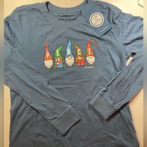 Life is Good gnome tee
